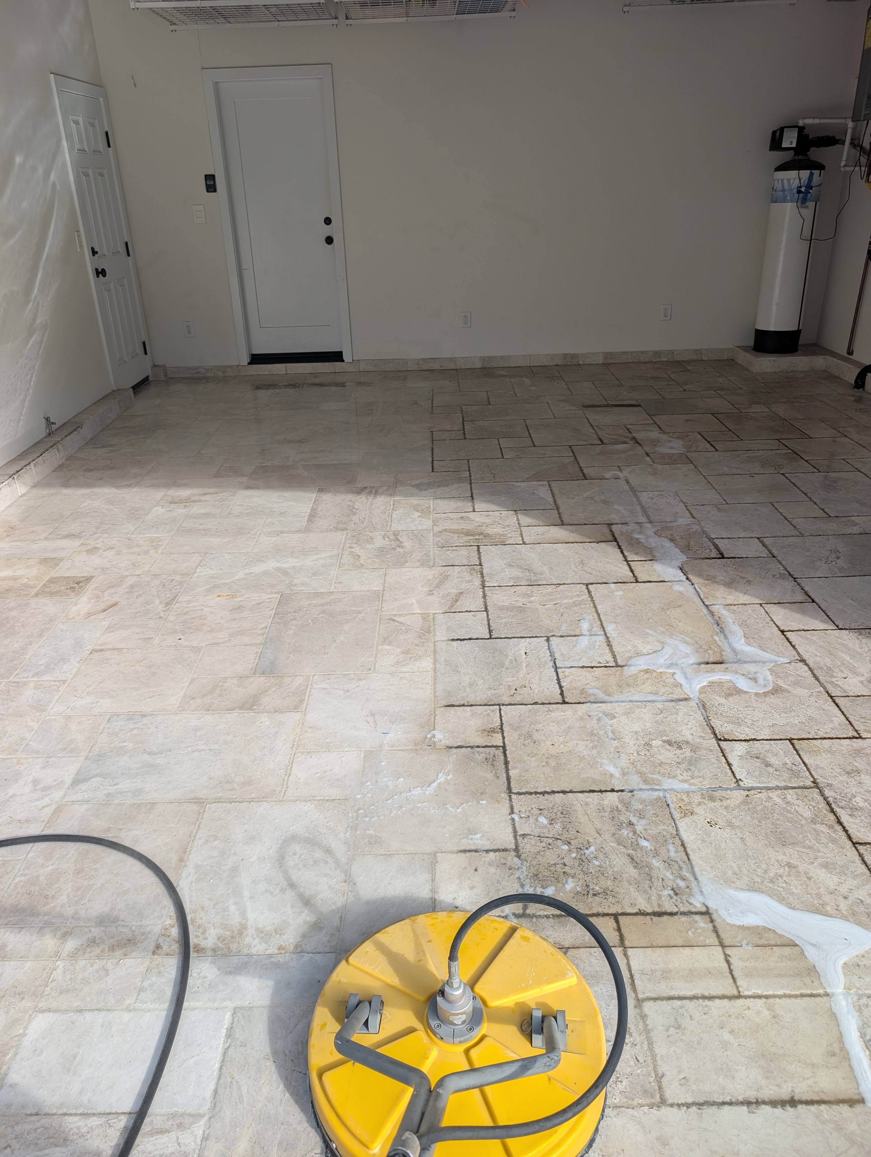 Patio & Sidewalk Pressure Washing project in Huntington Beach, Orange County